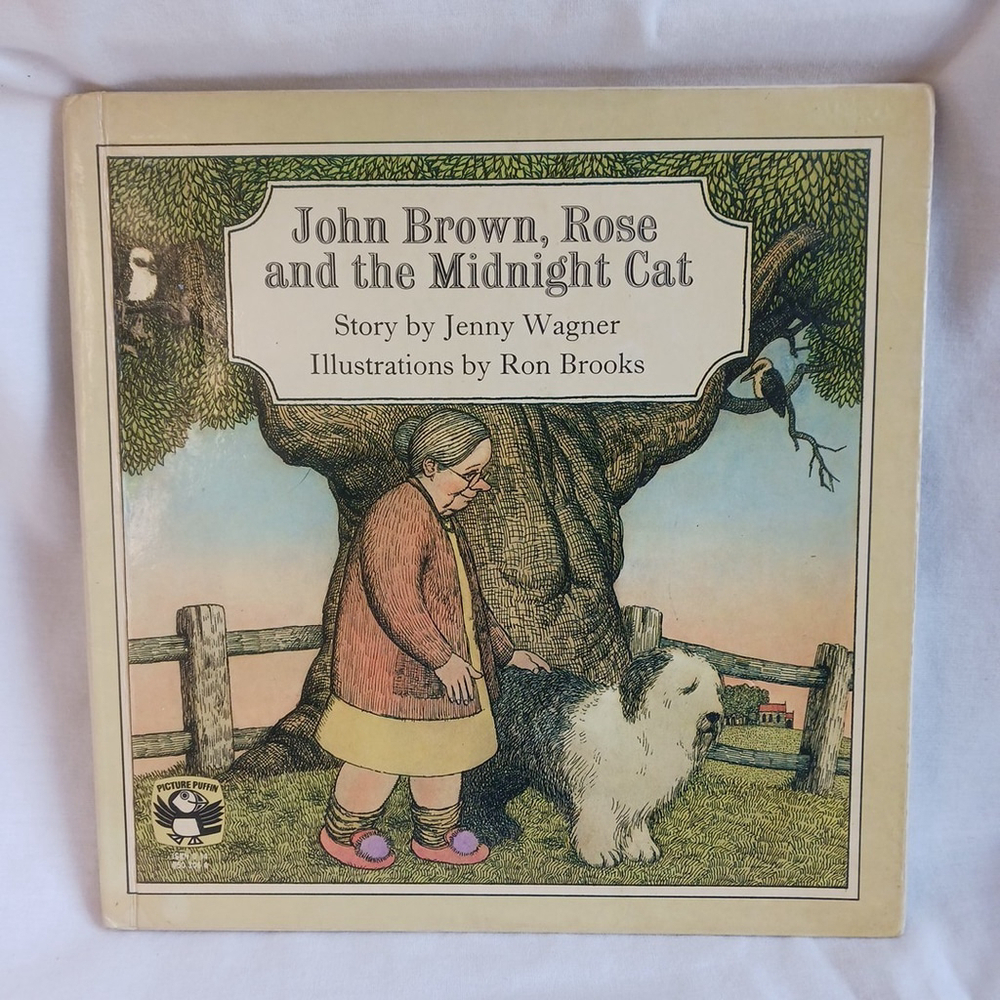 John Brown Rose Midnight Cat 1977 First Edition Hardcover